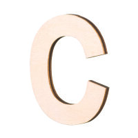 Streuer Holz, Buchstabe C, roh