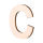 Streuer Holz, Buchstabe C, roh