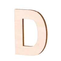 Streuer Holz, Buchstabe D, roh 5 St.