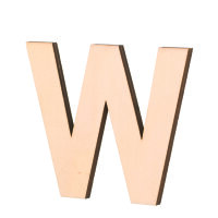 Streuer Holz, Buchstabe W, roh 5 St.
