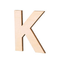 Streuer Holz, Buchstabe K, roh 5 St.