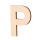 Streuer Holz, Buchstabe P, roh 5 St.