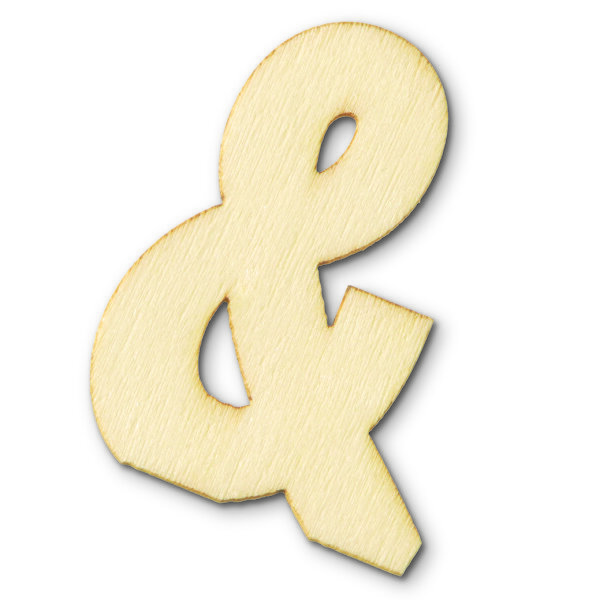 Streuer Holz Zeichen & roh  40 x 2 mm
