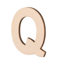 Streuer Holz, Buchstabe Q, roh 5 St,