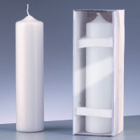 Stumpenkerze  wei&szlig; &oslash; 60 x H 250 mm