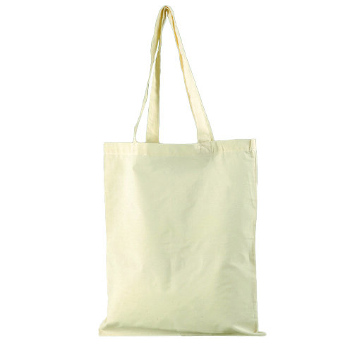 Tragetasche Baumwolle, lange Henkel, natur, 105 g/m&sup2;