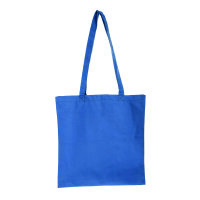 Tragetasche Baumwolle, lange Henkel, jeansblau, 270...