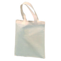 Tragetasche Baumwolle, kurze Henkel, natur, 105 g/m&sup2;