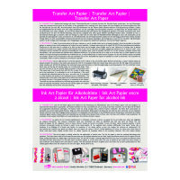 Transfer & Ink Art Papier, gl&auml;nzend, wei&szlig;, 135g/m&sup2;