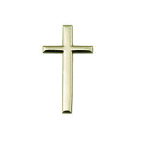 Wachsdekor Kreuz gold gl&auml;nzend 1 Stk.