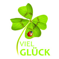 Wachsdekor VIEL GL&Uuml;CK bunt 1 Stk.