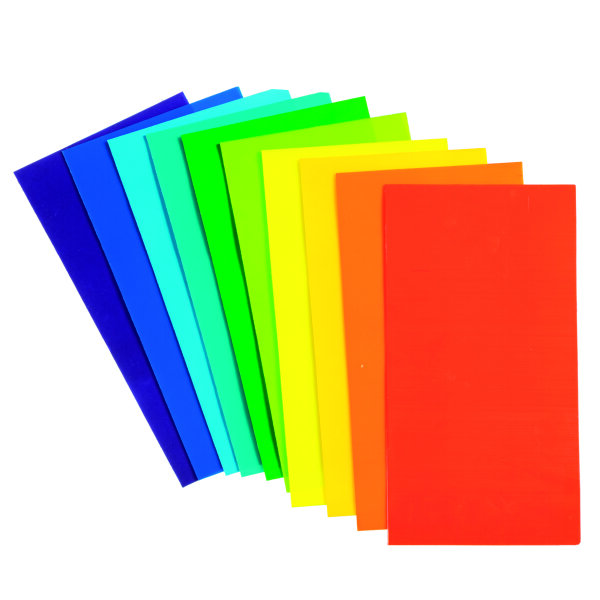 Wachsplatten  regenbogen 10 Stk.