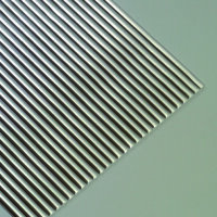 Wachsstreifen, rund, silber gl&auml;nzend, 10 Stk.