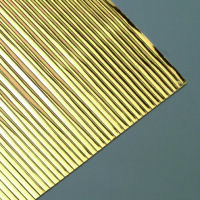Wachsstreifen, flach, gold gl&auml;nzend, 10 Stk.