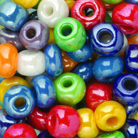 Indianerperlenmix opak Luster bunt gemischt 500 g Btl