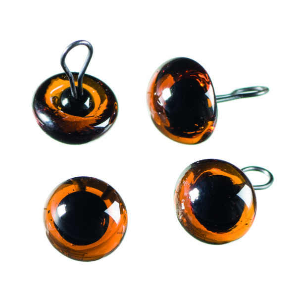 Tieraugen mit &Ouml;se Glas 8 mm 4 Stk.