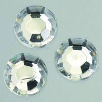 Schmucksteine Acryl facettiert Chatonrosen kristall 250 Stk.
