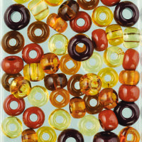 Indianerperlenmix Ton in Ton opak/ transparent sortiert...