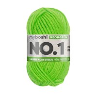 myboshi No.1 -Einzelkn&auml;uel- Neongr&uuml;n