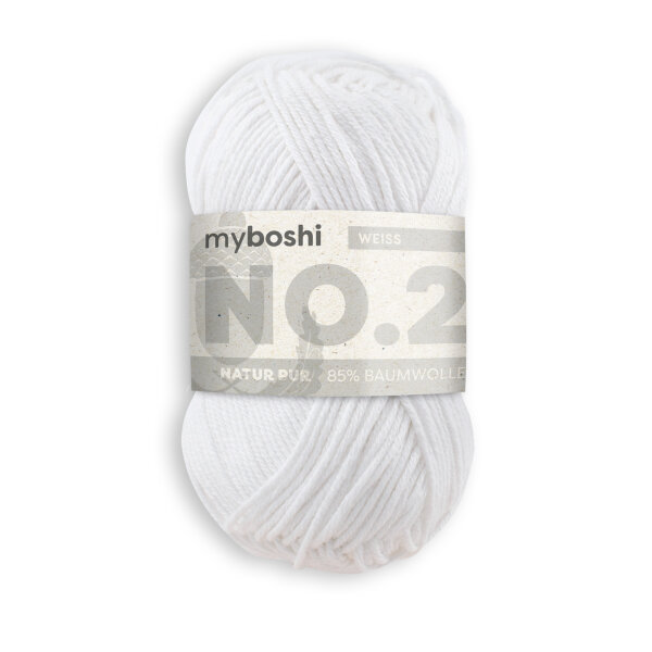 myboshi No.2 -Einzelkn&auml;uel- Wei&szlig;
