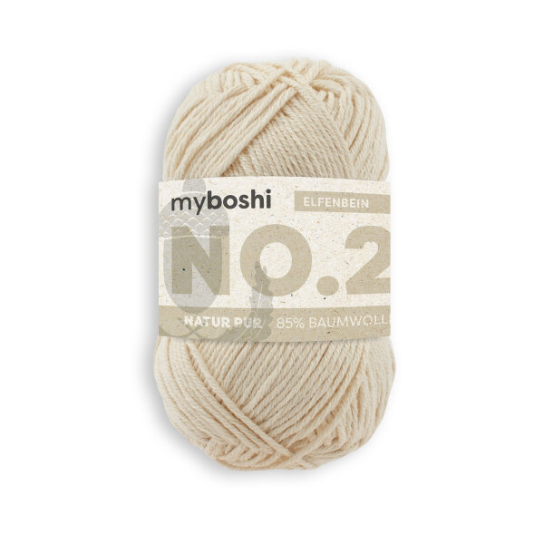myboshi No.2 -Einzelkn&auml;uel- Elfenbein