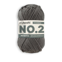 myboshi No.2 -Einzelkn&auml;uel- Titangrau