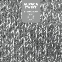 myboshi Alpaca Twist -VE 5 Kn&auml;uel- Steingrau