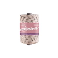 Makramee-Garn nude 4mm geflochten 50m Nude