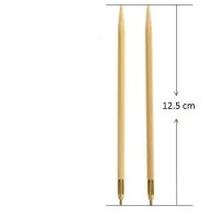 Austauschbare Nadelspitzen - Bambus - 12,5
