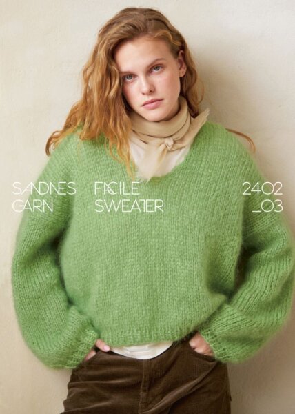 Sandnes Garn Einzelanleitung 2402 Nr. 3 - Facile sweater chunky - Deutsch