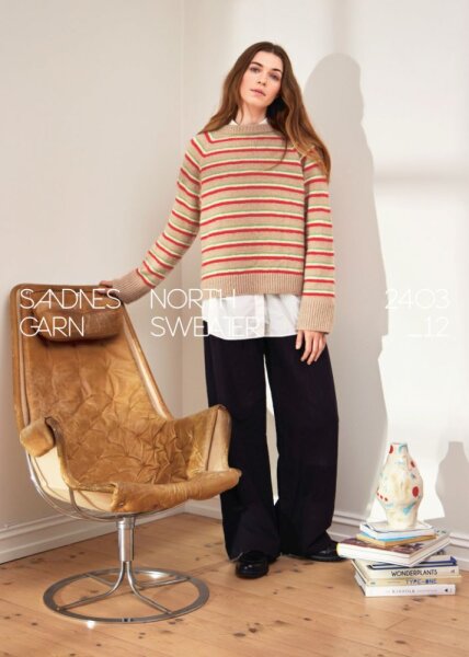 Sandnes Garn Einzelanleitung 2403 Nr. 12 - North Sweater - Deutsch