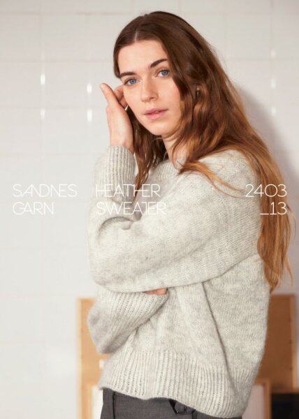 Sandnes Garn Einzelanleitung 2403 Nr. 13 - Heather Sweater - Englisch