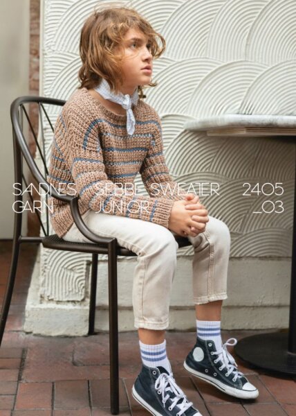 Sandnes Garn Einzelanleitung 2405 Nr. 3 - Sebbe sweater junior - Deutsch