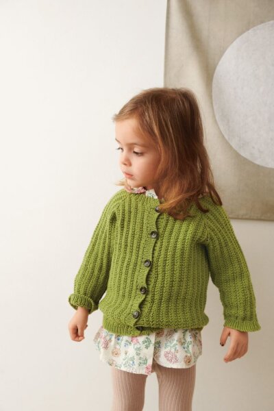 Sandnes Garn Einzelanleitung 2505 Nr. 6 Ellis Cardigan Baby - Deutsch