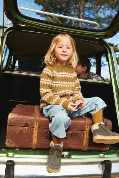 Sandnes Garn Einzelanleitung 2506 Nr. 2 Ridge Sweater Junior - Deutsch