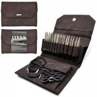 LYKKE Nadelset austauschbare Nadelspitzen Cacao Denim 13...