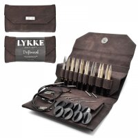 LYKKE Nadelset austauschbare Nadelspitzen Cacao Denim 9...