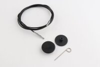 Seil f&uuml;r Nadelspitzen 126 cm 150 cm schwarz