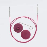 KnitPro Seil f&uuml;r Nadelspitzen 35 cm 60 cm lila
