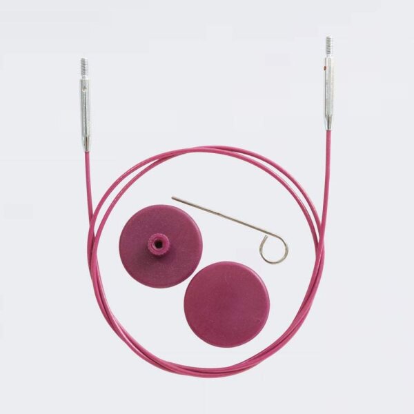 KnitPro Seil f&uuml;r Nadelspitzen 94 cm 120 cm lila