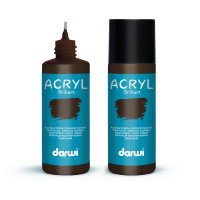 ACRYL Farbe Gl&auml;nzend dunkelbraun 80 ml