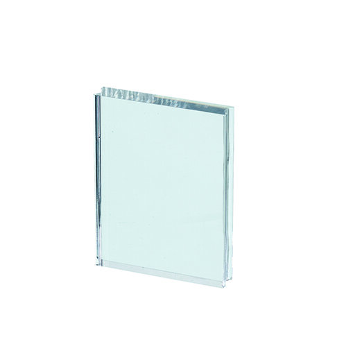 Acrylblock, mit Griffmulde, transparent 76 x 100 x 15 mm