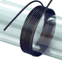 Aludraht eloxiert  schwarz 5 m / ~ 42 g &oslash; 2 mm