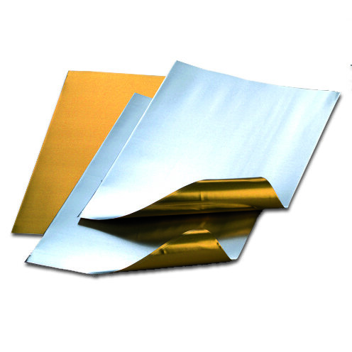 Alufolienzuschnitte  gold / silber, 3 Stk.