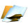 Alufolienzuschnitte  gold / silber, 3 Stk.