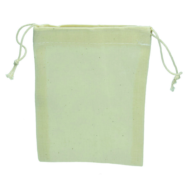 Baumwollartikel, Beutel mit Zugkordel, natur, 105 g/m&sup2;
