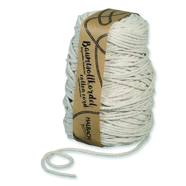 Baumwollkordel, waschbar 30&deg;, natur, 500 g / ca. 80 m