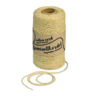 Baumwollkordel, waschbar 30&deg;, stroh, 80 g / ca. 220 m