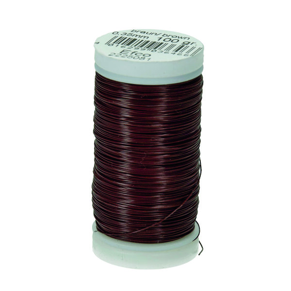 Bindedraht-Eisen  braun 100 g / ~ 120 m 035 mm