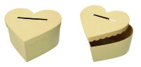 Box Gru&szlig;karten, Herz, Wellendeckel